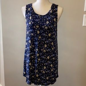 Old Navy Luxe Navy Blue Tank Top Large